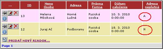 Obrázok formulára gridu - AddParamCheck