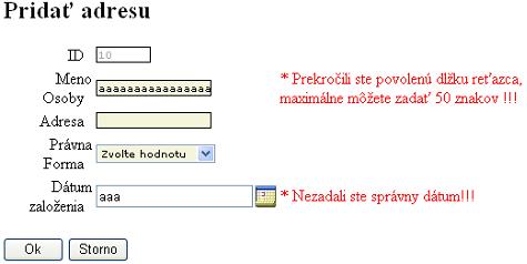 Obrázok formulára PxEdit